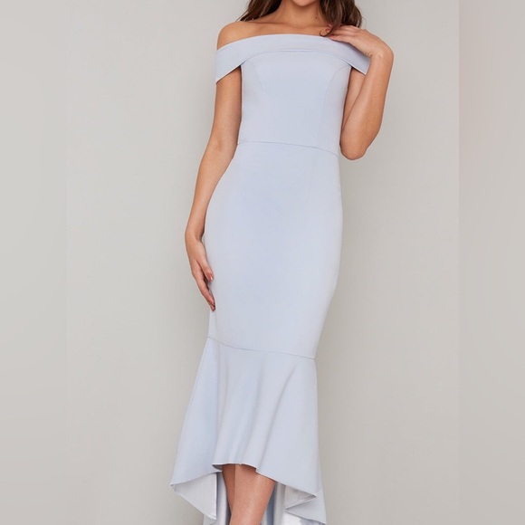 Chichi London Light Blue Mermaid Gown - Picture 3 of 8